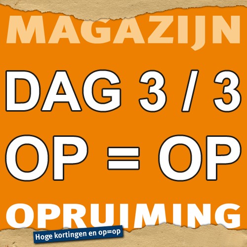 Gave Aktie - Magazijn opruiming 3 / 3 Gave Aktie - Magazijn opruiming 3 / 3