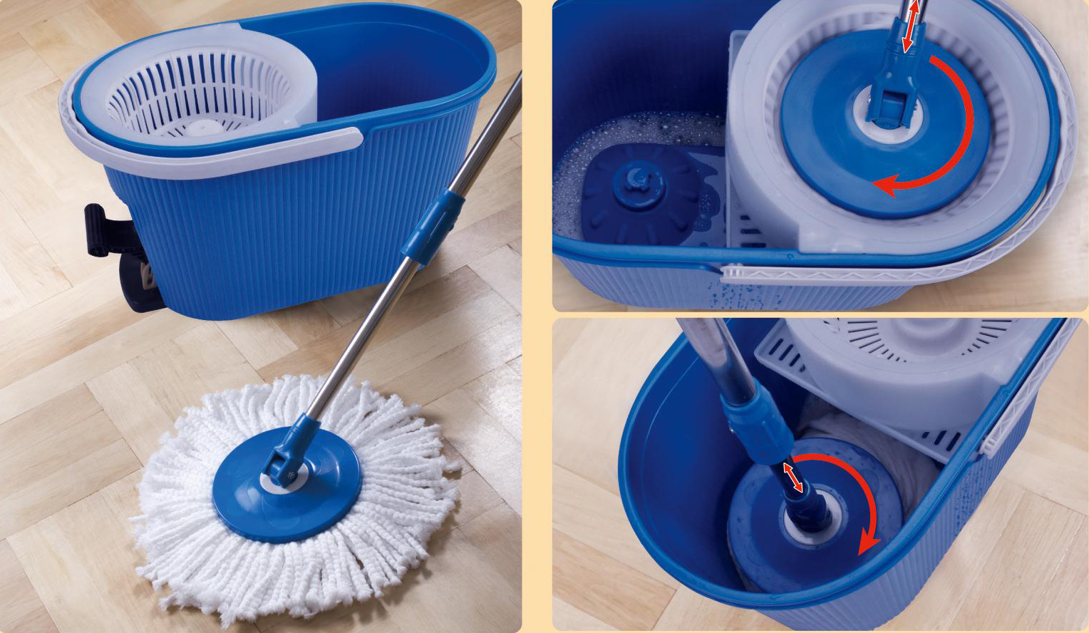Gave Aktie - Multifunctionele Spin Mop Platinum 360Graden Gave Aktie - Multifunctionele Spin Mop Platinum 360Graden