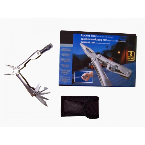 Gave Aktie - Multitool met ingebouwde LED lamp Gave Aktie - Multitool met ingebouwde LED lamp