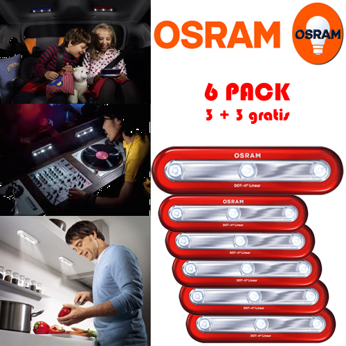 Gave Aktie - Osram DOT-it Linear 3 + 3 gatis Gave Aktie - Osram DOT-it Linear 3 + 3 gatis
