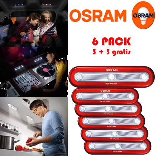 Gave Aktie - Osram DOT-it Linear 3 + 3 gatis