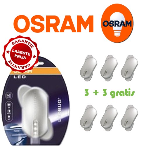 Gave Aktie - OSRAM Ledbug 3 + 3 gratis Gave Aktie - OSRAM Ledbug 3 + 3 gratis