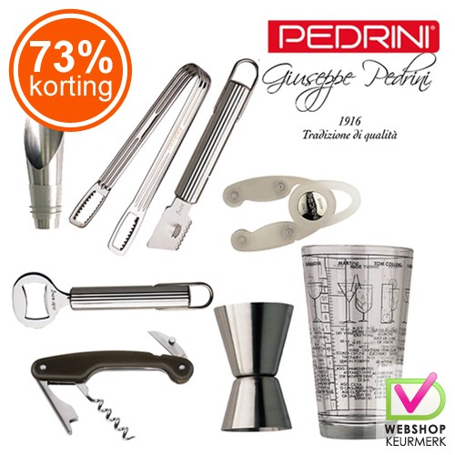 Gave Aktie - Pedrini luxe wijn- en cocktailset Gave Aktie - Pedrini luxe wijn- en cocktailset
