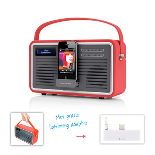 Gave Aktie - Quest Retro DAB+ radio / docking station