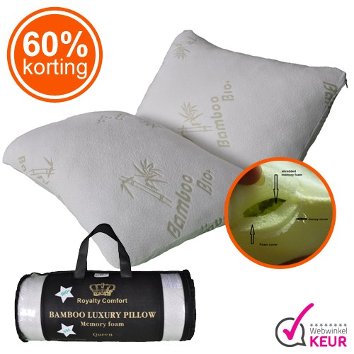 Gave Aktie - Royalty Comfort Bamboe Kussen