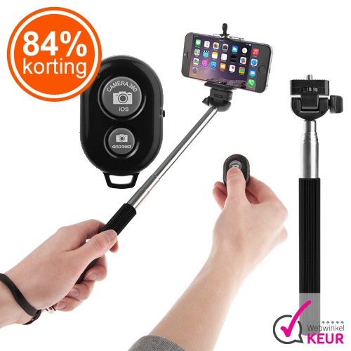 Gave Aktie - Selfie Stick + Remote Gave Aktie - Selfie Stick + Remote