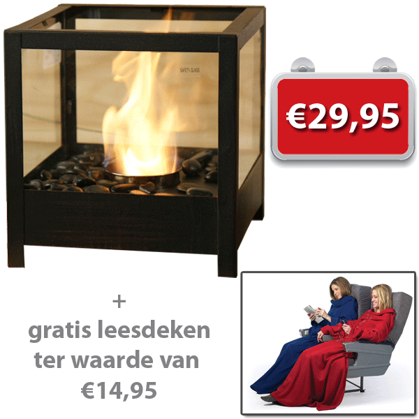 Gave Aktie - Sfeerhaard Met Gratis Leesdeken Twv €14,95 Gave Aktie - Sfeerhaard Met Gratis Leesdeken Twv €14,95