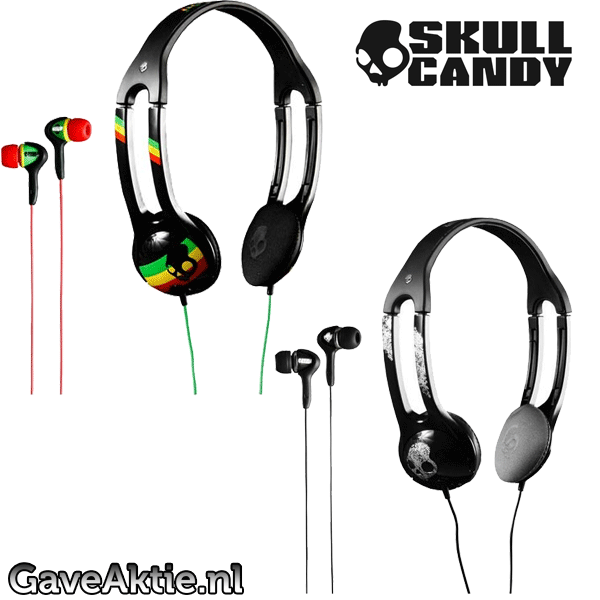 Gave Aktie - Skullcandy Icon + Smokin Buds Bundel Gave Aktie - Skullcandy Icon + Smokin Buds Bundel