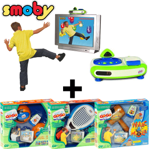 Gave Aktie - Smoby Gogo Interactive Tv Console + 3 Extra Games