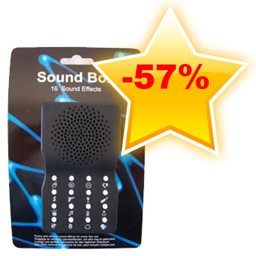Gave Aktie - Soundbox met 16 geluidseffecten Gave Aktie - Soundbox met 16 geluidseffecten