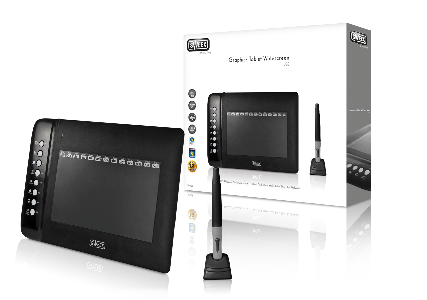 Gave Aktie - Sweex Graphics Tablet Widescreen Usb Gave Aktie - Sweex Graphics Tablet Widescreen Usb