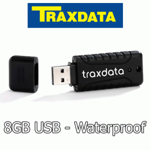 Gave Aktie - Traxdata 8Gb Waterproof Usb Flash Drive