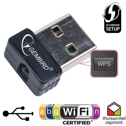 Gave Aktie - Wifi adapter 150Mbps en WPS Gave Aktie - Wifi adapter 150Mbps en WPS