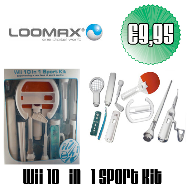 Gave Aktie - Wii 10 In 1 Sport Kit Gave Aktie - Wii 10 In 1 Sport Kit