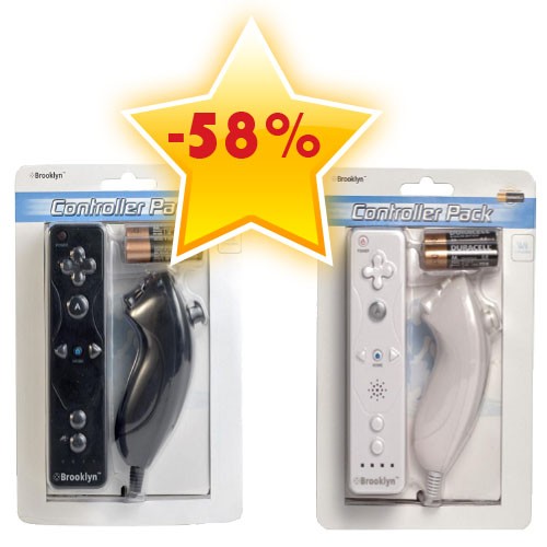 Gave Aktie - Wii controller pack Gave Aktie - Wii controller pack