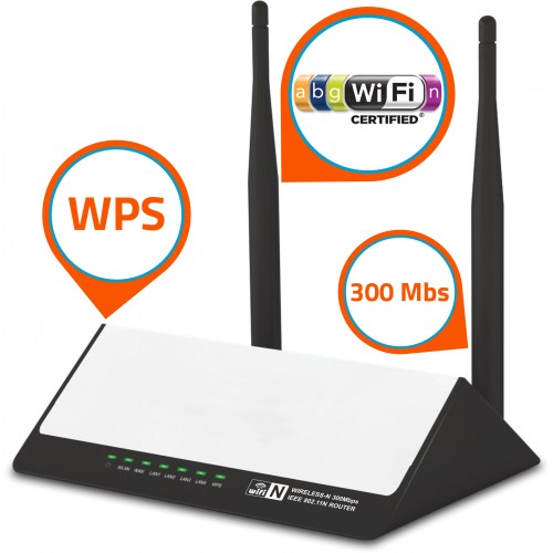 Gave Aktie - Wireless 300 Mbps router
