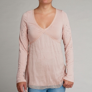 Goeiemode (v) - Bekkq, Tuniek Met Glitters Beige Goeiemode (v) - Bekkq, Tuniek Met Glitters Beige