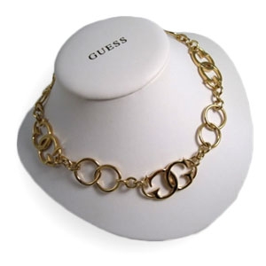 Goeiemode (v) - Goudkleurige Ketting Van Guess