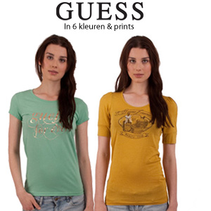 Goeiemode (v) - Guess Truitjes Met Print Goeiemode (v) - Guess Truitjes Met Print