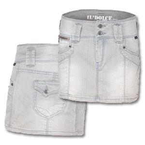 Goeiemode (v) - Il' Dolce Spijkerrokje Tess, Kleur Grey Goeiemode (v) - Il' Dolce Spijkerrokje Tess, Kleur Grey