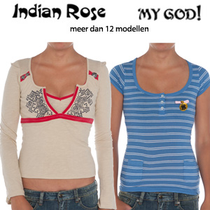 Goeiemode (v) - Indian Rose En My God Tops Goeiemode (v) - Indian Rose En My God Tops