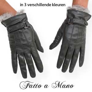 Goeiemode (v) - Leren Handschoen Van Fatto A Mano