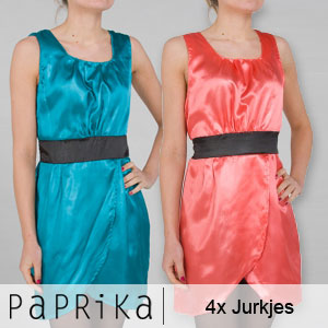 Goeiemode (v) - Paprika jurkjes