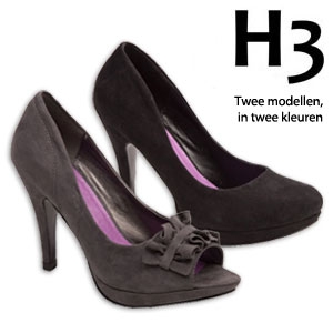 Goeiemode (v) - Pumps Van H3 Met Een Suede Look