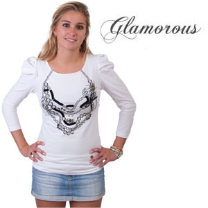 Goeiemode (v) - Wit Truitje Van Glamorous Goeiemode (v) - Wit Truitje Van Glamorous
