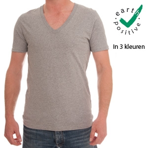 Goeiemode (m) - 2-Pack V-halsshirts Van Earth Positive