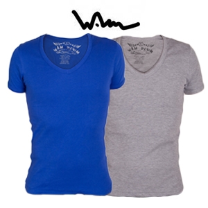 Goeiemode (m) - Basic V-hals shirts van WAM