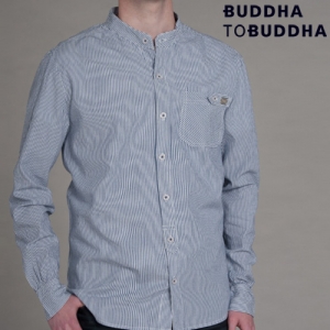Goeiemode (m) - Buddha To Buddha, Overhemd Cobalt/white