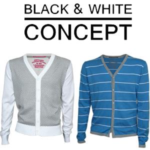 Goeiemode (m) - Cardigans Van Black And White Concept Goeiemode (m) - Cardigans Van Black And White Concept