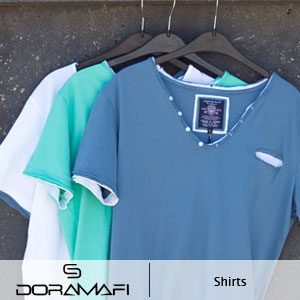 Goeiemode (m) - Doramafi V-Hals Shirts Goeiemode (m) - Doramafi V-Hals Shirts