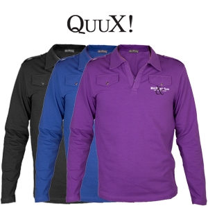 Goeiemode (m) - Longsleeve Polo Van Quux! Men Goeiemode (m) - Longsleeve Polo Van Quux! Men