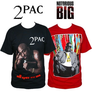 Goeiemode (m) - T-shirts Van 2Pac En Notorious Big