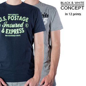Goeiemode (m) - T-shirts Van Black & White Goeiemode (m) - T-shirts Van Black & White