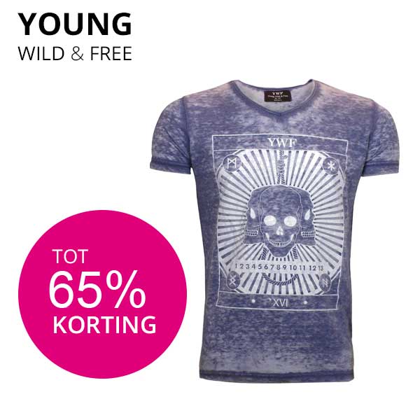 Goeiemode (m) - Young, Wild and Free shirts