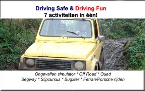 Golden Deals - Driving Experience Safe and Fun: complete dag uit met vele activiteiten! Golden Deals - Driving Experience Safe and Fun: complete dag uit met vele activiteiten!