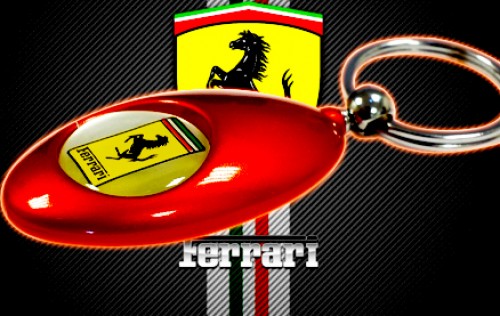 Golden Deals - Ferrari sleutelhanger met het bekende logo!