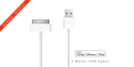 Group Actie - €0 Ipv €14,95 - Gratis 3 Meter Kabel Geschikt Voor Iphone, Ipod Of Ipad