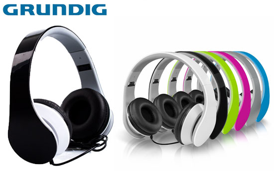 Group Actie - € 14,95 - Grundig Stereo Headphone In Zes Verschillende Kleuren (Waarde € 39,95) Group Actie - € 14,95 - Grundig Stereo Headphone In Zes Verschillende Kleuren (Waarde € 39,95)