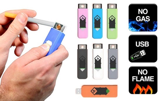 Group Actie - € 3,95 - Oplaadbare Usb-aansteker Zonder Vlam. Coole & Hotte, Milieubewuste Gadget, Handig Voor Buitenrokers. (Waarde € 19,95)