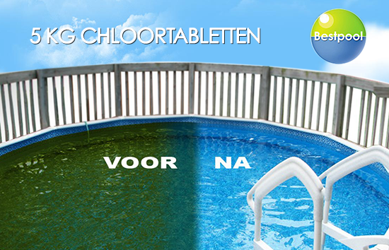 Group Actie - € 34,95 5 Kg Chloortabletten Voor Zwembad Of Spa Van Bestpool The Best There Is! (Waarde 94,95)