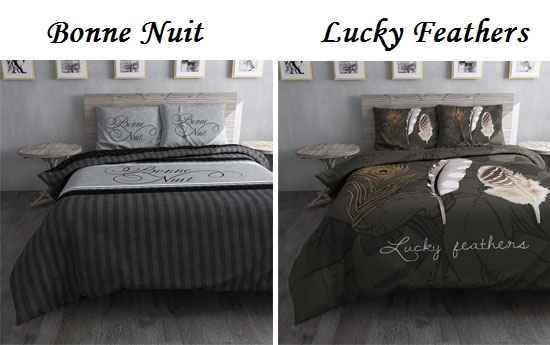 Group Actie - € 39,95 - Dekbedovertrekset 'Bonne Nuit' Of 'Lucky Feathers'. 100% Dicht Geweven Katoen! (Waarde Vanaf € 79,95)