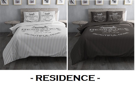 Group Actie - € 39,95 - Trendy Dekbedset 'Residence' Van Fijngeweven Katoen In Grijs Of Wit. Inclusief Verzending (Waarde € 79,95)