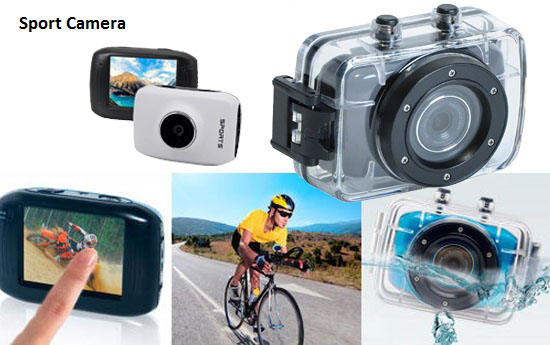 Group Actie - € 49,95 - Maak Sensationele Clips Met Je Sportcamera / Helmcamera 720Hd In Waterdichte Case (Waarde € 119,00)