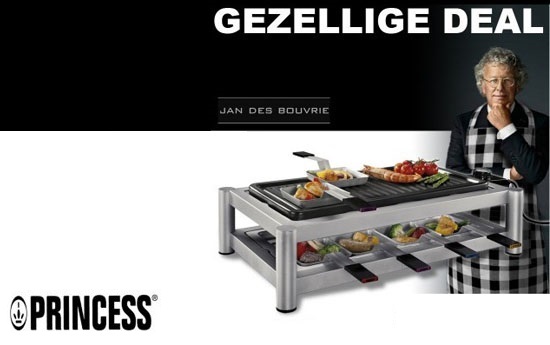 Group Actie - €49,95 - Princess Let's Cook Combi Chef 8 Persoons. Grill, Raclette-/gourmetset En Barbecue (Waarde €149)