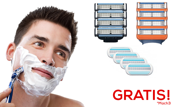 Group Actie - 4-Pack Scheermesjes! Geschikt Voor Gillette Mach 3, Fusion Handheld Of Venus.