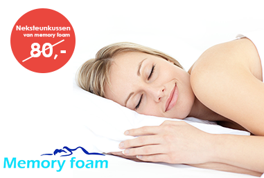 Group Actie - € 9,95 - Comfortabel Neksteunkussen Van Memory Foam. Eindelijk De Nek En Schouders Ontspannen. (Waarde € 79,95)